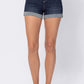 Judy Blue Mid Rise Pull On Cuffed Shorts