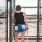 Baseball Denim Shorts