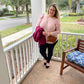 Pink Ruffle Sleeves