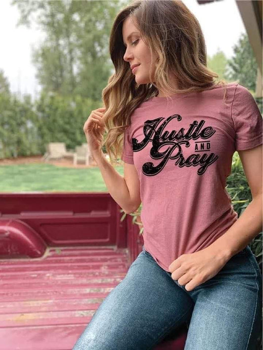 Hustle and Pray Tee