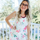 Floral Tank Top & Shorts Pajama Set