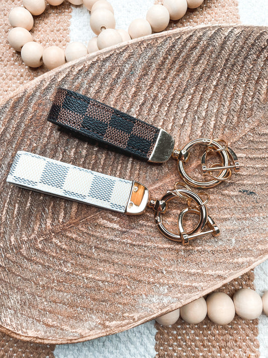 Checkered Keyfob