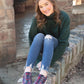 Navy Plaid  Tartan Babalu Sneakers