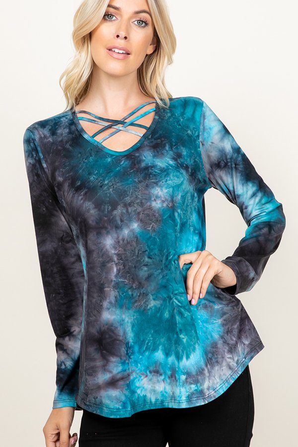 The Kate Tiedye Criss Cross Top