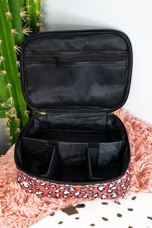 Leopard Travel Cosmetic Case