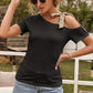 Off The Shoulder Leopard Strap Top