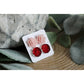 Light Pink Succulent Druzy Earring Set