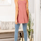 Sleeveless Solid Ribbed Tank