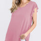 Mauve Ruffle Sleeve Top