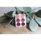 Mauve Druzy Earring Set