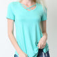 V Neck Strappy Tee