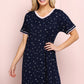 V-Neck Short Sleeve Sleepshirt