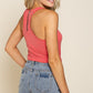 Zippered Racerback Tank