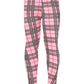 Valentine's Kids Pink Plaid Leggings