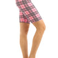 Pink Plaid Biker Babe Shorts