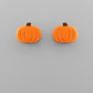 Pumpkin Clay Studs