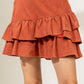 Corduroy Ruffle Skirt
