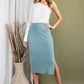 Knit Midi Skirt with Slit