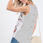 Floral Button Back Top