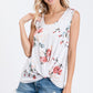 Floral Button Back Top