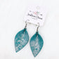 Teal Petal Earrings