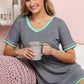 V-Neck Short Sleeve Sleepshirt