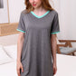 V-Neck Short Sleeve Sleepshirt
