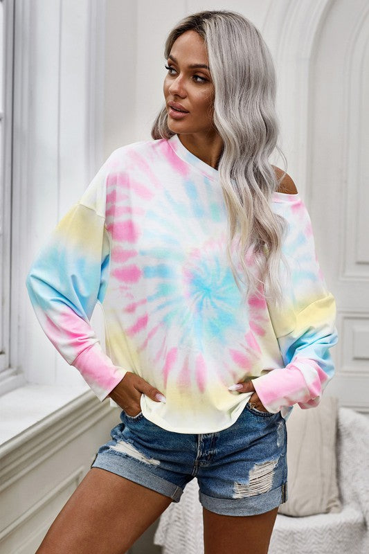 Tiedye Longsleeve Pullover Tee