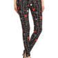 Valentines Black Heart Leggings