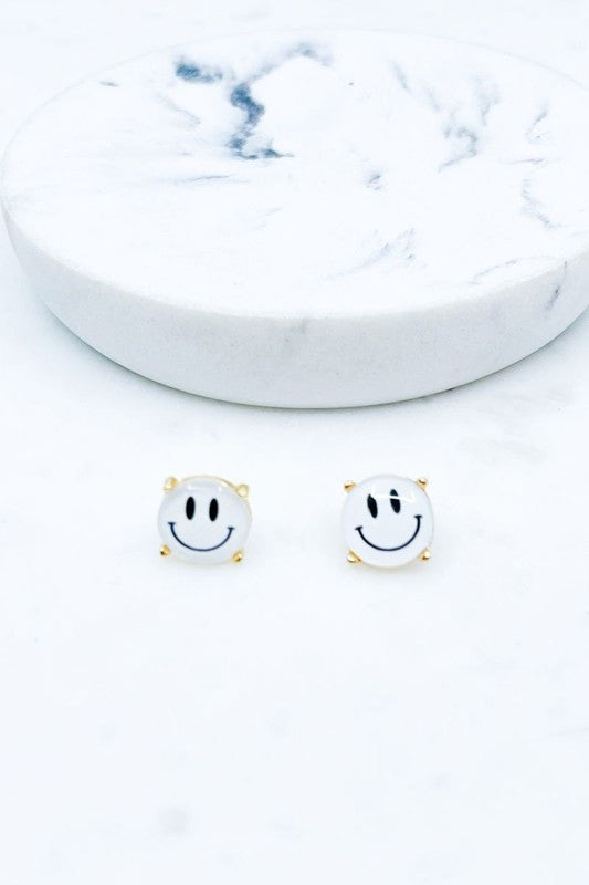 Smiley Face Stud Earrings