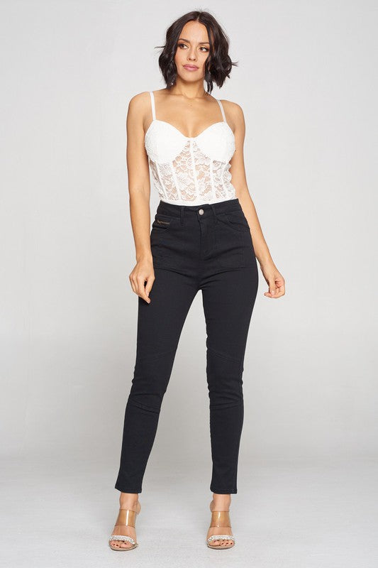 Lace Bustier Bodysuit
